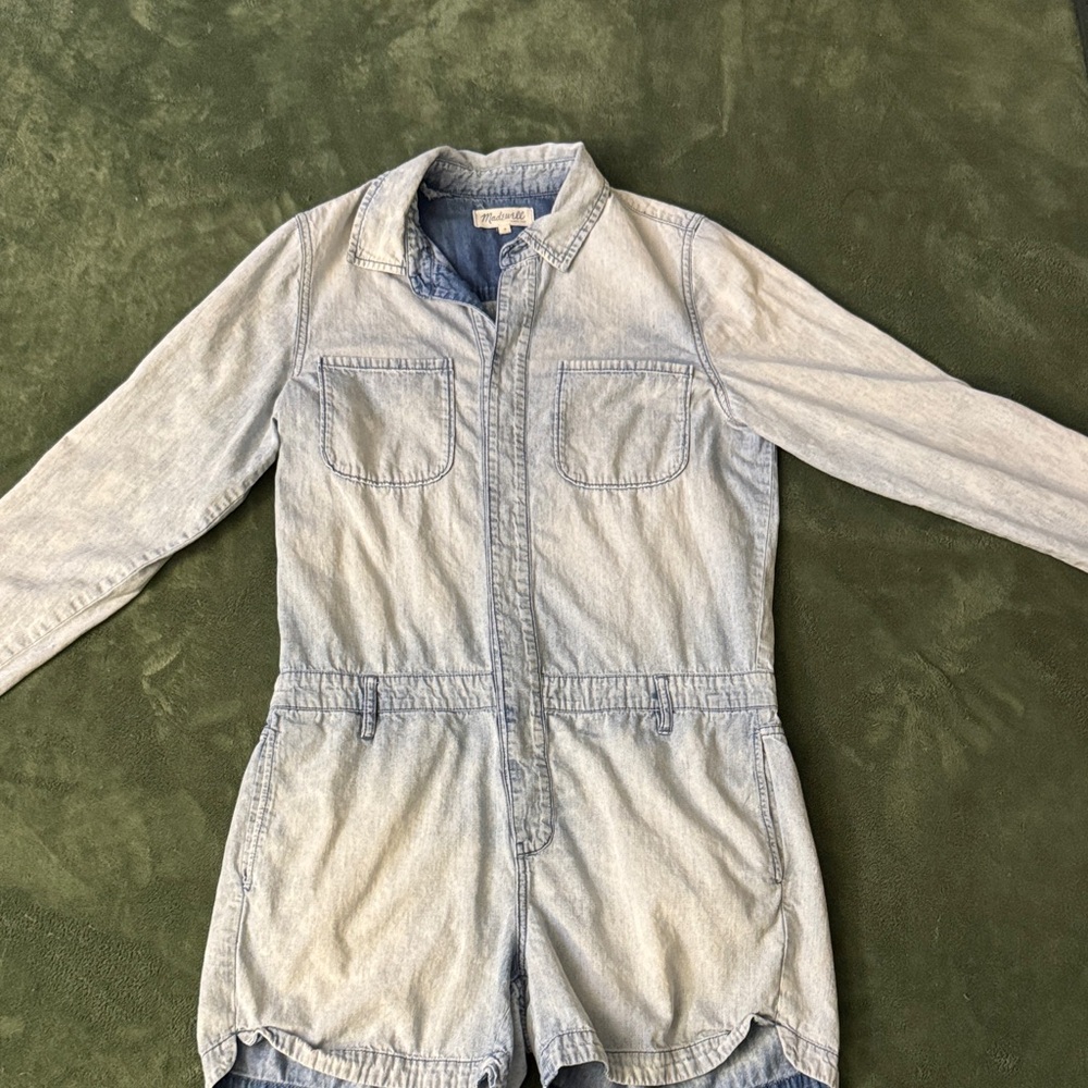Madewell Denim-colored Romper